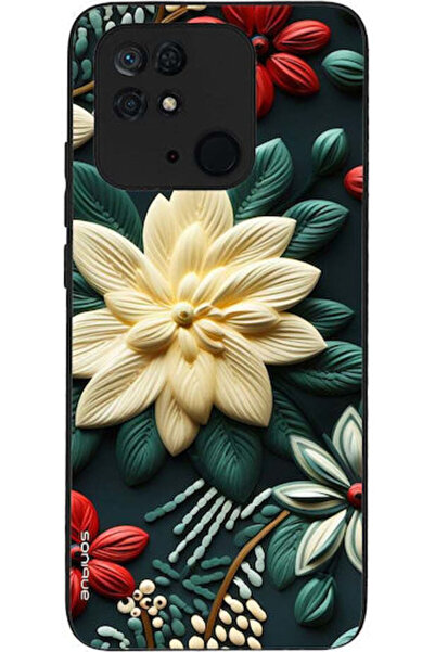 Other Θήκη Sonique Σειράς 3D Λουλουδιών για Xiaomi Redmi 10c Πράσινο