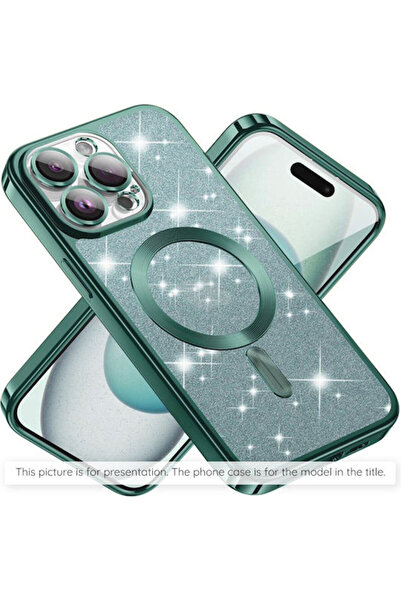 Techsuit Πολυτελής Γκλίτερ Magsafe iPhone 12 Pro Ανοιχτό Πράσινο