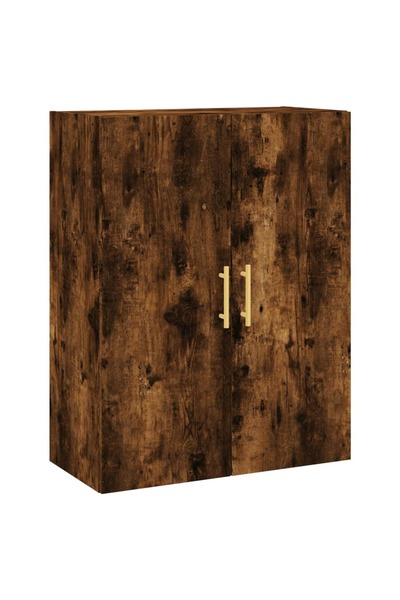 vidaxl Wall-mounted cabinet, smoked oak, 69.5x34x90 cm