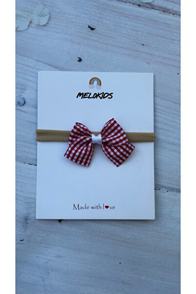MeloKids باندانا أطفال منقوشة باللون الأحمر