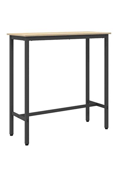 vidaxl masă Stejar Sonoma 100 x 40 x 100,5 cm Lemn ingineresc și oțel