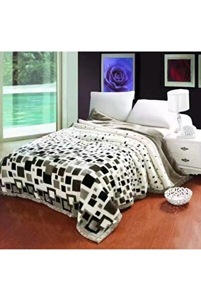 MILANO COLLECTION Patura Cocolino Dubla Groasa 4 kg, Geometric Alb-Negru, 220...