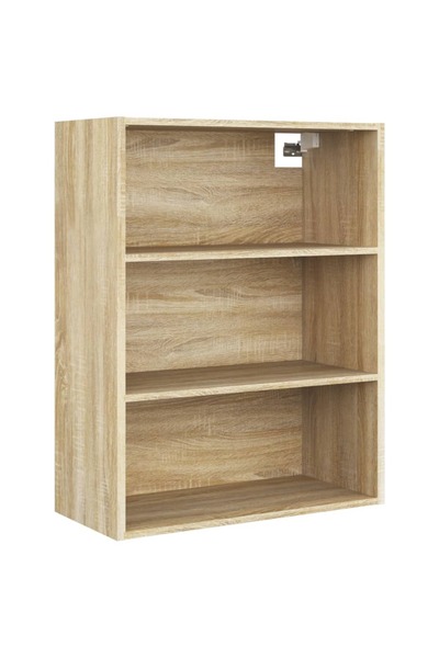 vidaxl Dulap de perete suspendat, stejar sonoma, 69,5x32,5x90 cm