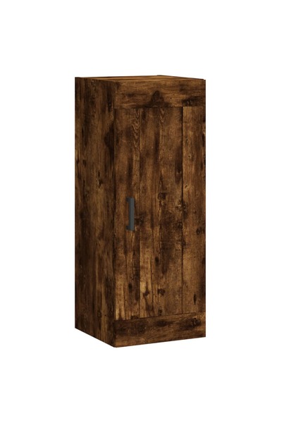 vidaxl Dulap de perete, stejar fumuriu, 34,5x34x90 cm, lemn prelucrat