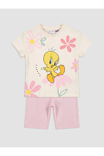 LC Waikiki Tweety Printed Baby Girl Suit
