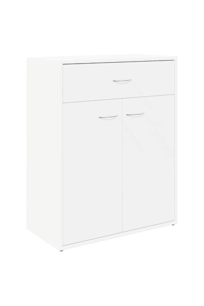 vidaxl Dulap, alb, 60x30x75 cm, lemn prelucrat
