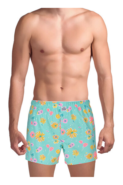 TheDon The Don Yeşil Erkek Desenli Boxer TDNPOP132