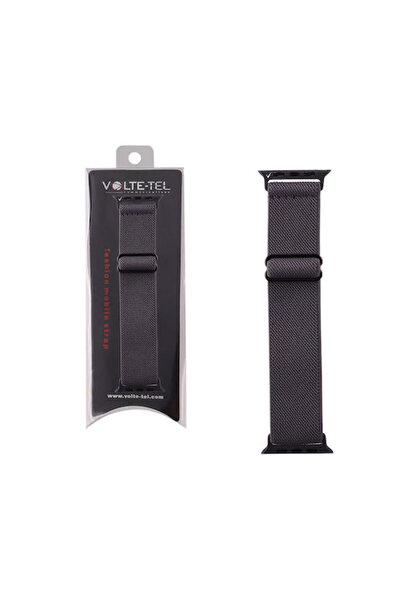 Other Volte-Tel Υφασμάτινο Λουράκι Γκρι (για Apple Watch 38/40/41/42mm)