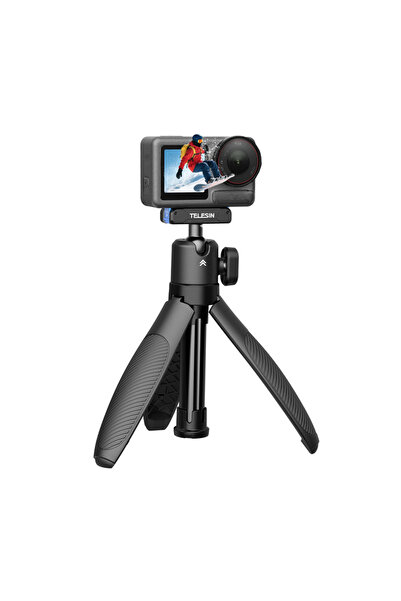 TELESIN Selfie Stick With Tripod For Dji Action Closed Filming With Camera