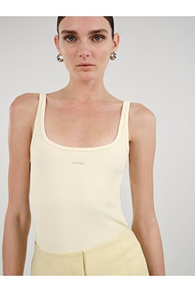 Nocturne Bisiklet Yaka Crop Top