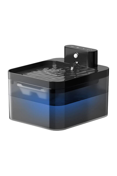 ROJECO Fântână inteligentă de apă pentru animale, 2.2L, cu filtrare wireless