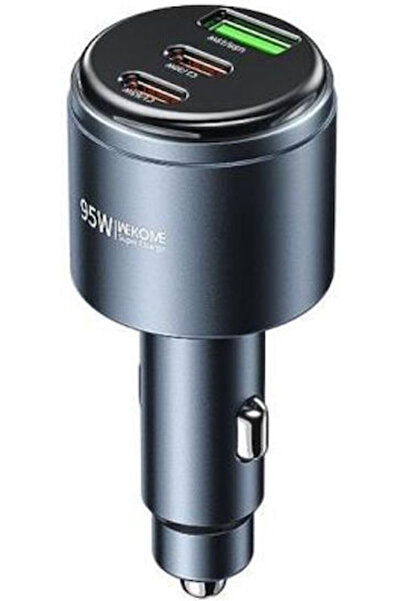 WK Φορτιστής Αυτοκινήτου 95W με Θύρες: 1xUSB 2xType-C Μπλε Χρώμα 250863 Κωδικ...