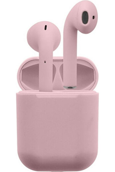 Streetz TWS-0006 Ακουστικά Bluetooth Handsfree με Θήκη Φόρτισης Ροζ