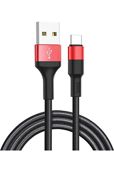 hoco. Hoco X26 Xpress Cablu USB 2.0 împletit USB-C tată - USB-A 10W Roșu 1m H...