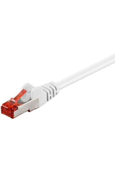 goobay Καλώδιο Ethernet S/FTP Cat.6 (Gigabit) 0,15μ Λευκό Κωδικός: 92462
