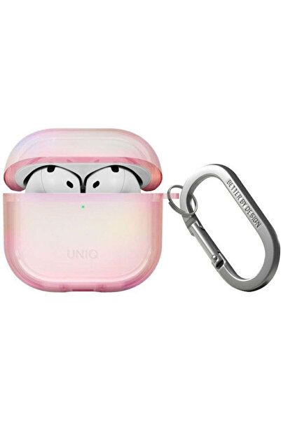 uniq Θήκη Σιλικόνης με Γάντζο Ροζ Πρίσμα για Apple AirPods 4
