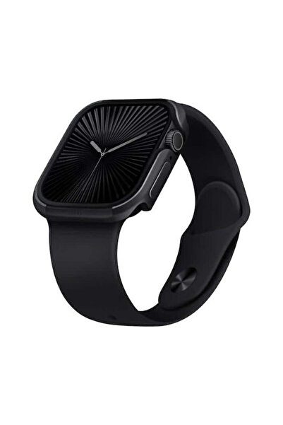 uniq Θήκη σιλικόνης Valencia σε μαύρο χρώμα για Apple Watch 46MM