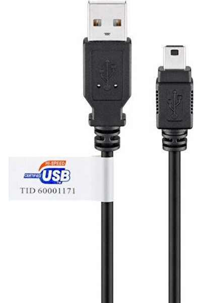 goobay Καλώδιο USB-A σε Mini USB 3μ Μαύρο 93903