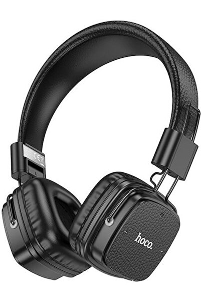 hoco. Hoco Ασύρματα / Ενσύρματα Ακουστικά On-Ear με 28 ώρες λειτουργίας, Μαύρα