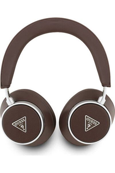 Guess Ασύρματα ακουστικά Bluetooth πάνω από το αυτί Saffiano με τριγωνικό λογ...