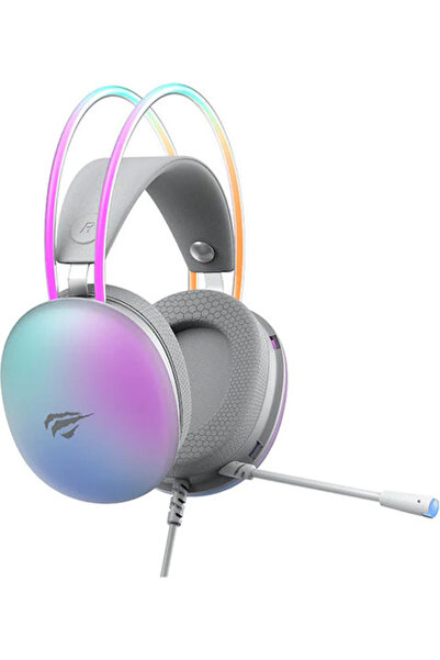 Havit H2037d Ακουστικά Gaming Υπεραυτικά με Σύνδεση 2x3.5mm / USB Λευκό