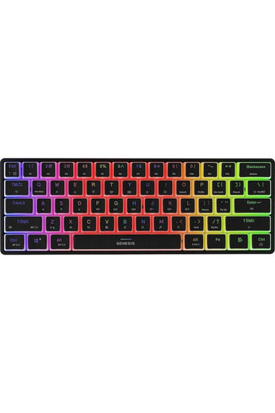 Genesis Thor 660 G2 Μηχανικό Πληκτρολόγιο Gaming 60% με διακόπτες Gateron Bro...