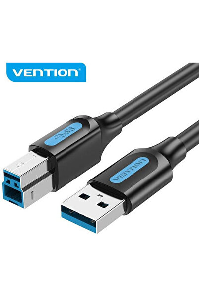 Vention Coobg Καλώδιο USB-A Αρσενικό σε USB-B Αρσενικό, Μήκος 1.5μ, Μαύρο, 5 ...