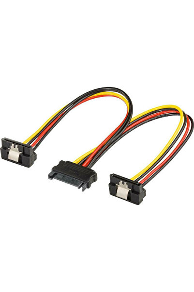 POWERTECH Καλώδιο SATA 15 ακίδων - SATA 15 ακίδων 0,15μ Πολύχρωμο (CAB-W040)