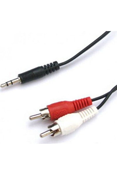 VCOM Καλώδιο Ήχου 3.5mm Αρσενικό σε RCA Αρσενικό, Μαύρο, 1.5μ, με Επιχρυσωμέν...