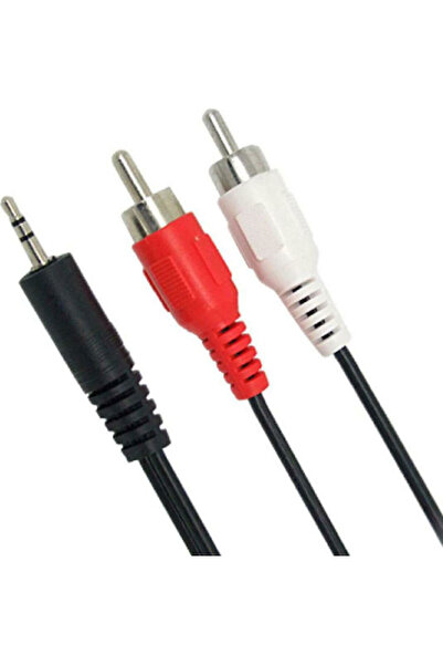 POWERTECH Καλώδιο Ήχου 3.5mm Αρσενικό σε RCA Αρσενικό, Μαύρο, 5μ, με Επιχρυσω...