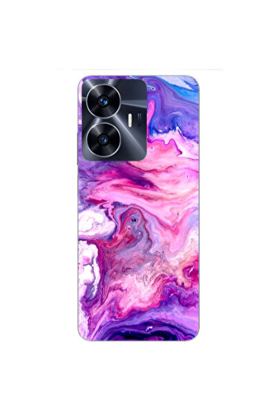 Other Realme Note 50 Marble art Transparent Silicone TPU Θήκη