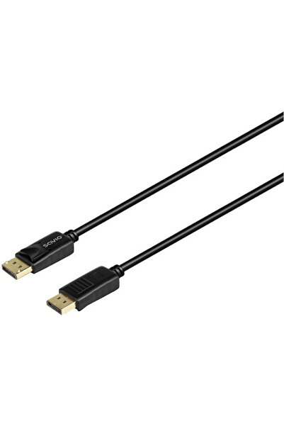 Savio Καλώδιο DisplayPort Αρσενικό - DisplayPort Αρσενικό 3μ Μαύρο