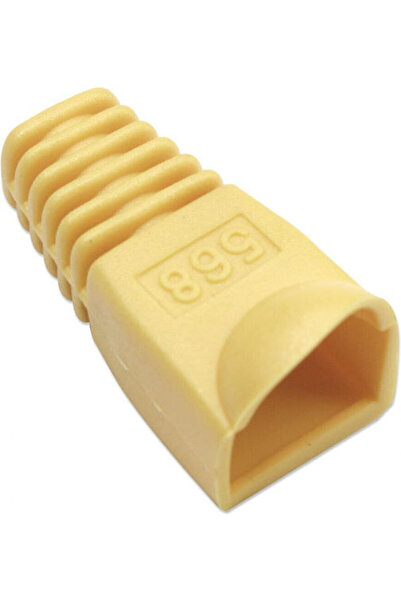 Intellinet 219229 Μπότα ανακούφισης τάσης για RJ45 6.2mm, Κίτρινο, 10 τεμάχια