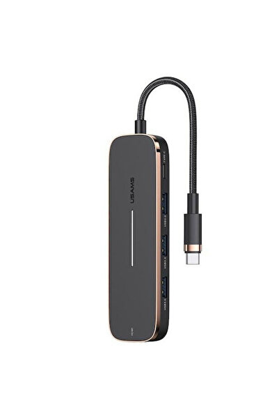 Usams Σταθμός σύνδεσης USB-C με HDMI Μαύρο (SJ578HUB01)