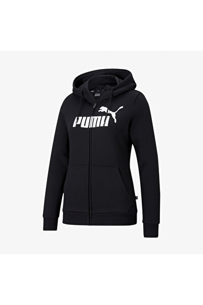 Puma Essentials Logo Full Zip Women's Black Sweatshirt