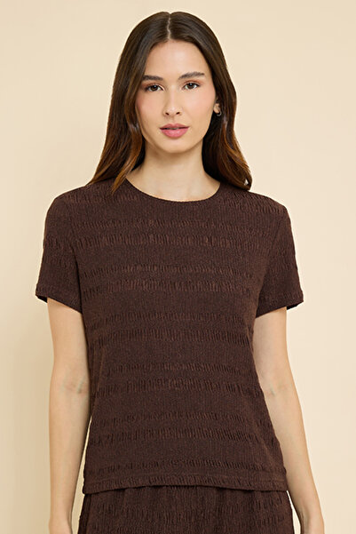 R&B Self Patterned Knitted Sleeveless Top