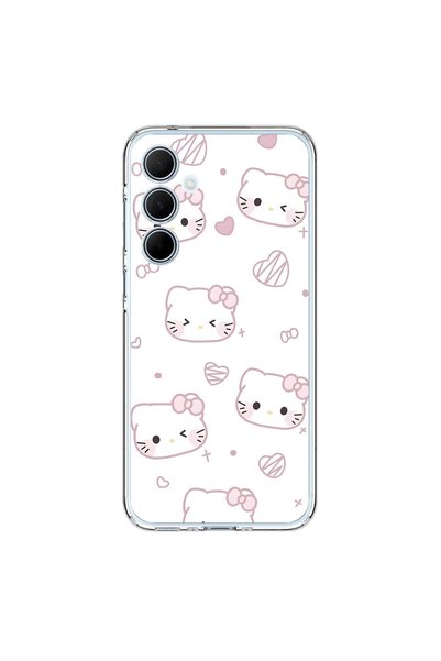 PPKin Samsung Galaxy A35 Compatible Hello Kitty Design Transparent Case