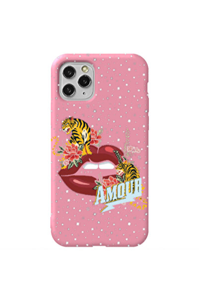 Other Apple iPhone 11 Pro Amour Pink Colored Silicone TPU Θήκη