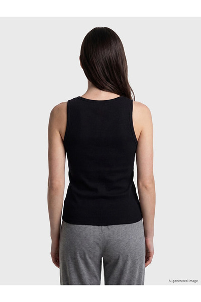 LC Waikiki Black Crew Neck Women's Athlete