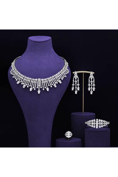 jewelrystore طقم اكسسوارات زركون بدقه الالماس فاخر