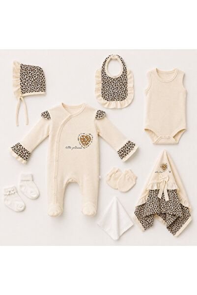 babyist Babynova Premium Kız Bebek Hediye Seti 8’li Yenidoğan Zıbın Takımı