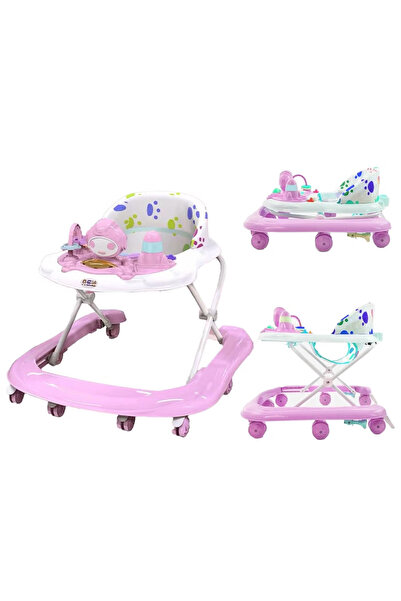 GGEROU Music and Light Baby Walker Foldable Height Adjustable Baby Walker wit...