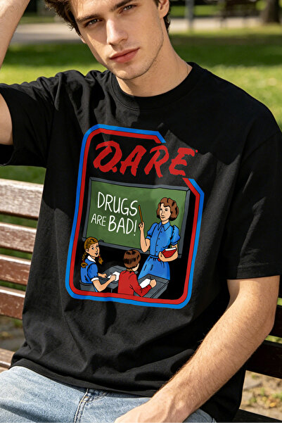 Fleck قمصان تي شيرت للرجال بتصميم كوميدي عتيق، قمصان مخصصة بطباعة 'DARE Drugs...