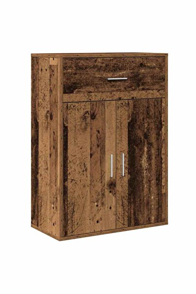 vidaxl Bufet cu sertar Lemn vechi 60 x 30 x 84 cm Lemn compozit