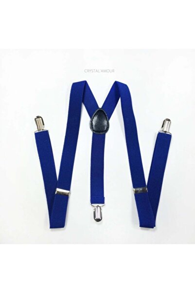 Generic Adjustable Elastic Y Back Style Suspenders for Men and Women (blue)