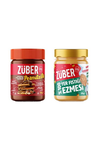 Züber %100 Fıstık Ezmesi+ Peanutzilla Set (Özel Seri)