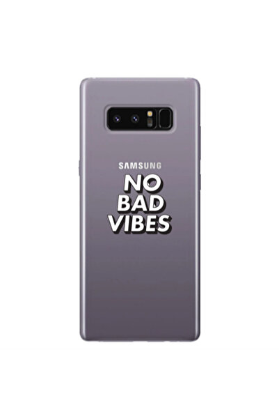 Other Samsung Note 8 No bad vibes Transparent Silicone TPU Θήκη