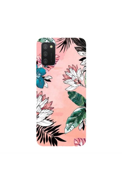 Other Samsung A03S Tropical flowers Transparent Silicone TPU Θήκη