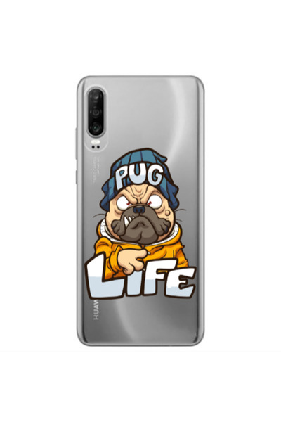 Other Huawei P30 Pug Life 2 Transparent Silicone TPU Θήκη