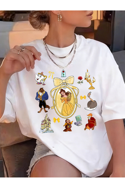 SAUDI DISNEYLAND disneyland Men and Women's 100% Cotton T-Shirt - Oversized C...